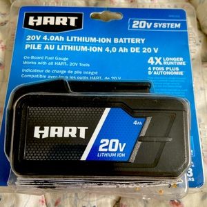 BNIB HART™ 20-Volt Lithium-Ion 4.0AH Battery